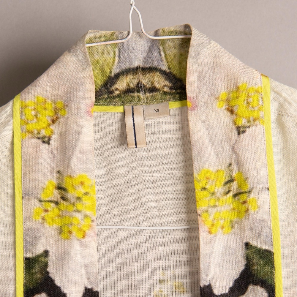 Anthropologie linen kimono duster by Bl^nk London XS - Picture 3 of 6